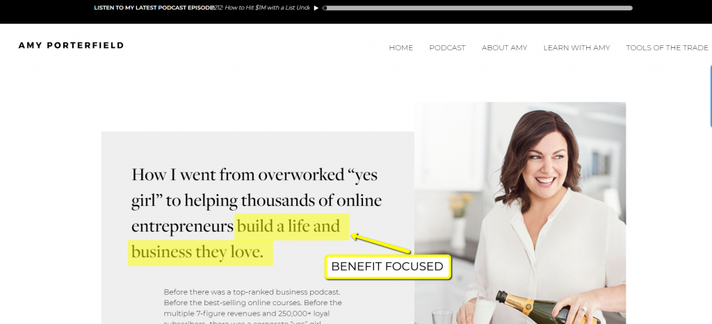 benefit focused title example 2