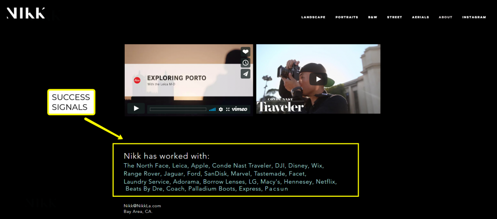 success signal example