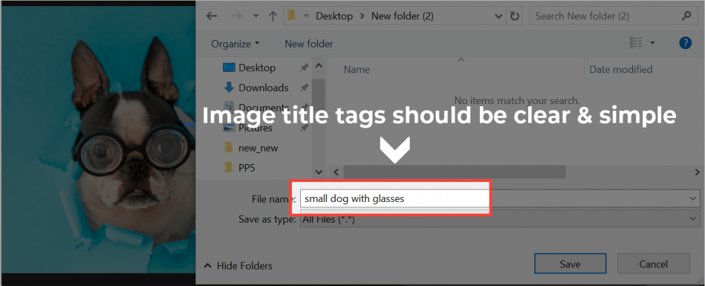 image title tag example
